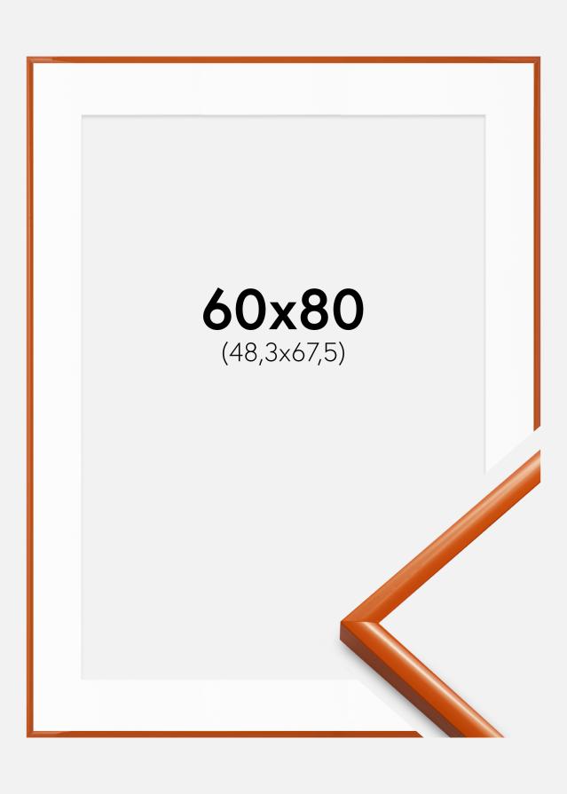 Cadre New Lifestyle Orange 60x80 cm - Passe-partout Blanc 49,3x68,5 cm