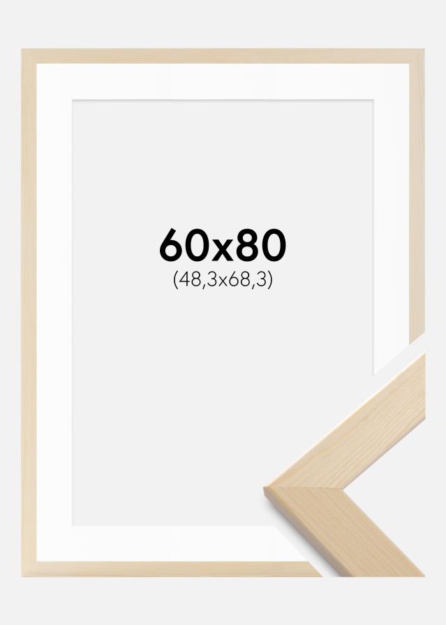 Cadre Trendline Nature 60x80 cm - Passe-partout Blanc 49,3x69,3 cm