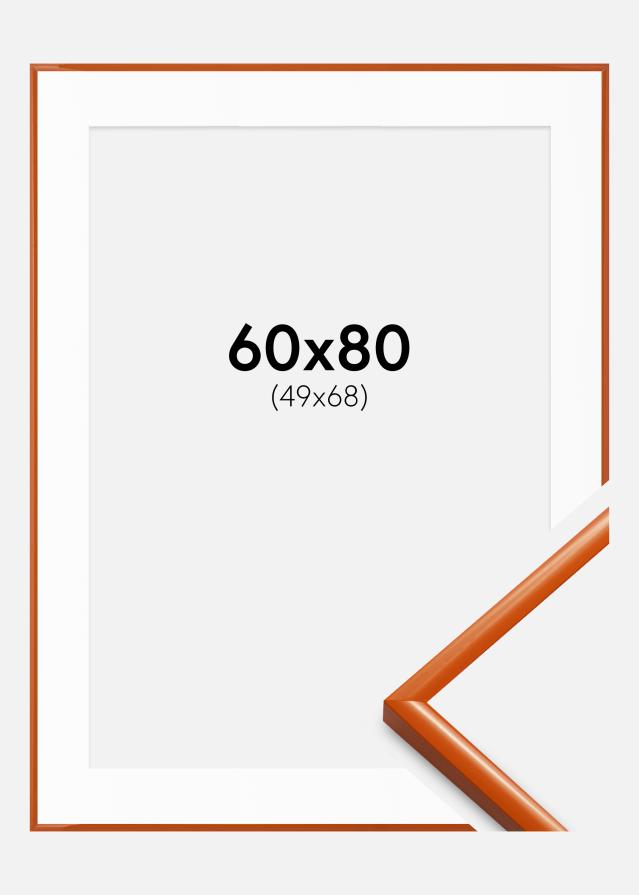 Cadre New Lifestyle Orange 60x80 cm - Passe-partout Blanc 50x69 cm