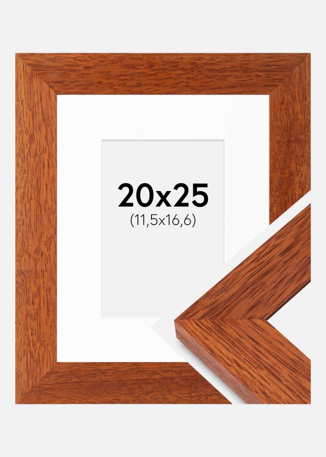 Cadre Juno Cerise 20x25 cm - Passe-partout Blanc B6 125x176 mm