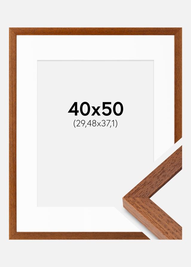 Cadre Hermes Livre 40x50 cm - Passe-partout Blanc 12x15 inches