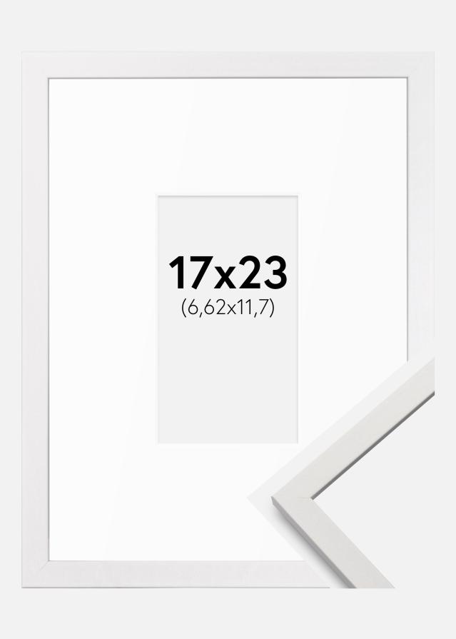 Cadre Edsbyn Blanc 17x23 cm - Passe-partout Blanc 3x5 inches