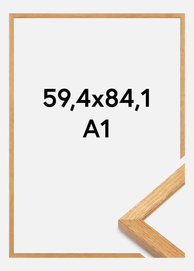 Cadre Tulipa Verre acrylique Chêne massif 59,4x84,1 cm (A1)