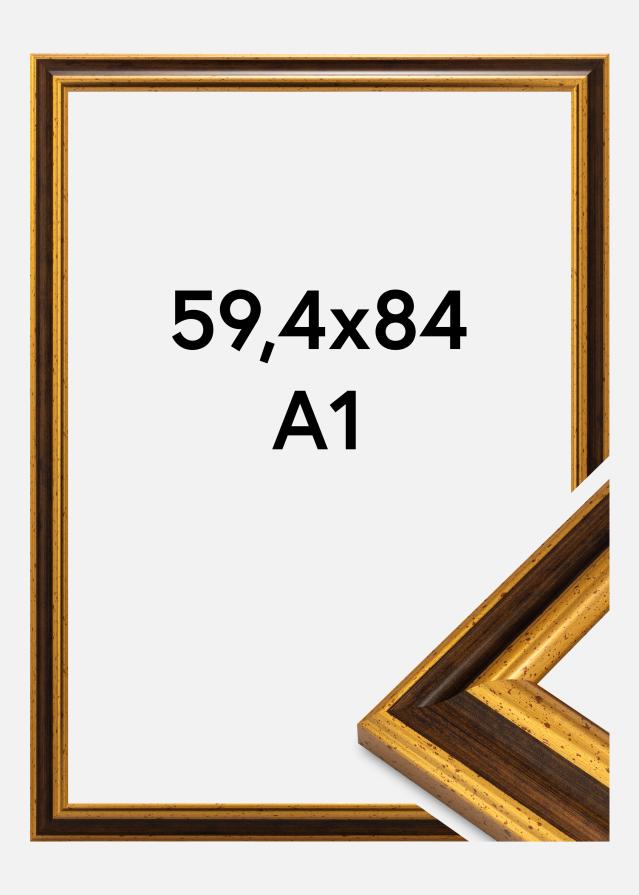 Cadre Aberystwyth Verre Acrylique Or 59,4x84 cm (A1)