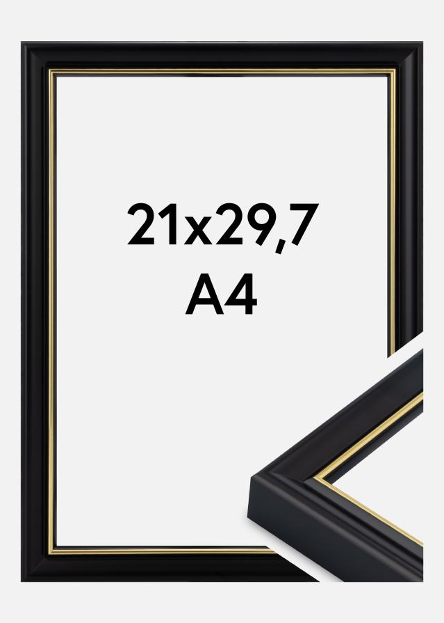 Cadre Canterbury Verre Acrylique Noir 21x29,7 cm (A4)