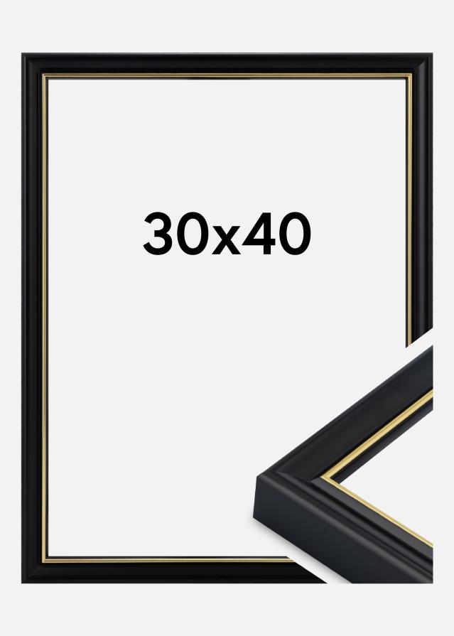 Cadre Canterbury Verre Acrylique Noir 30x40 cm