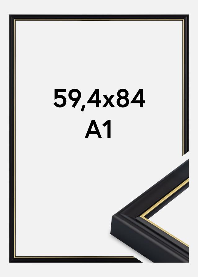 Cadre Canterbury Verre Acrylique Noir 59,4x84 cm (A1)