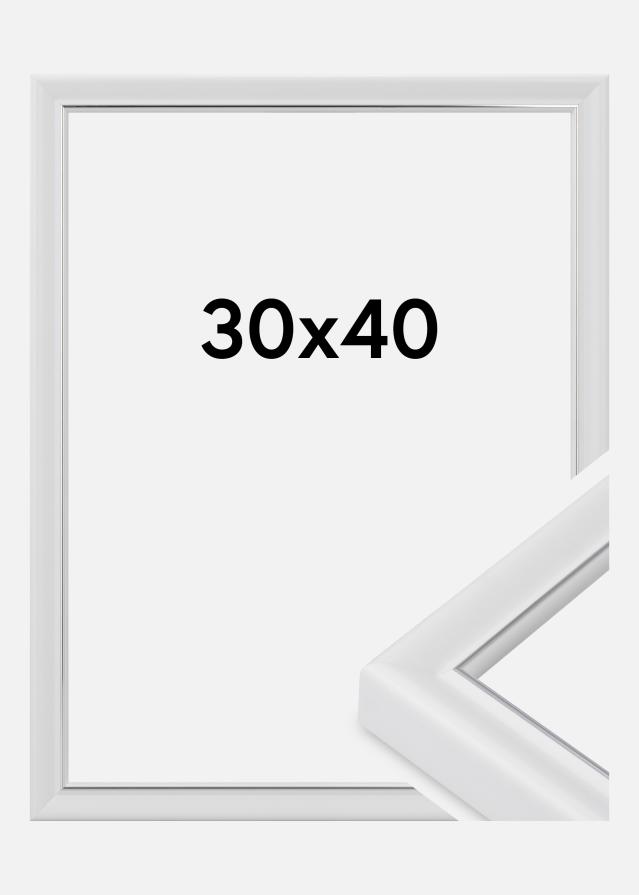 Cadre Canterbury Verre Acrylique Blanc 30x40 cm