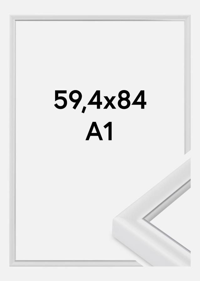 Cadre Canterbury Verre Acrylique Blanc 59,4x84 cm (A1)