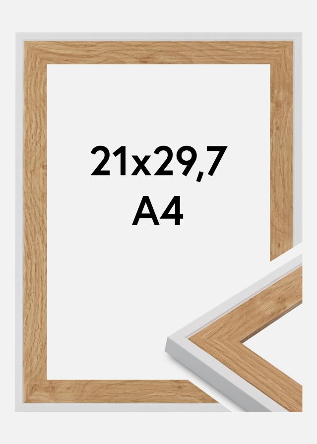 Cadre Linea Verre Acrylique Beech / White 21x29.7 cm (A4)