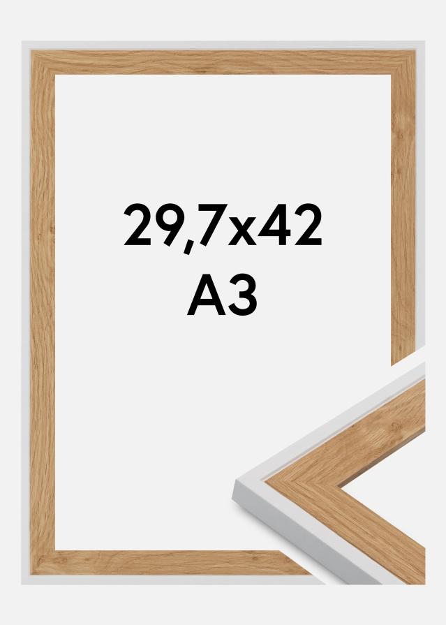 Cadre Linea Verre Acrylique Beech / White 29.7x42 cm (A3)