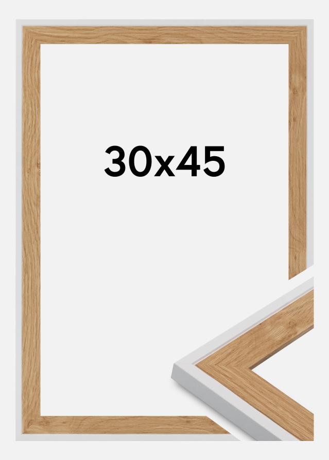 Cadre Linea Verre Acrylique Beech / White 30x45 cm
