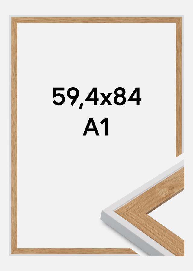 Cadre Linea Verre Acrylique Beech / White 59.4x84 cm (A1)