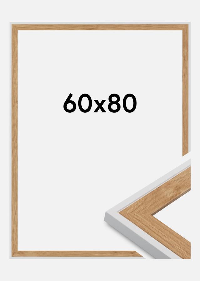 Cadre Linea Verre Acrylique Beech / White 60x80 cm