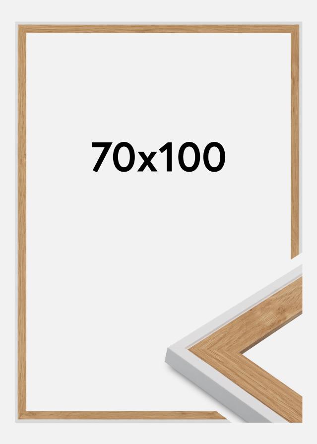 Cadre Linea Verre Acrylique Beech / White 70x100 cm