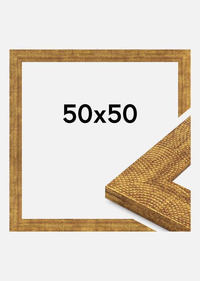 Cadre Linea Verre Acrylique Gold 50x50 cm