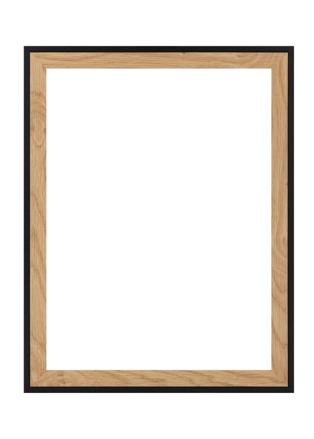 Cadre Linea Verre Acrylique Oak / Black 40x40 cm