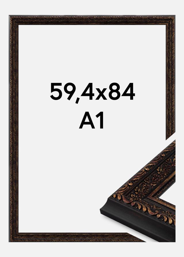 Cadre Ornato Verre Acrylique Vintage Gold 59.4x84 cm (A1)