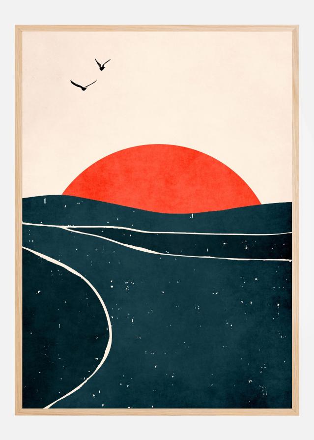 Dancing Seagulls Poster