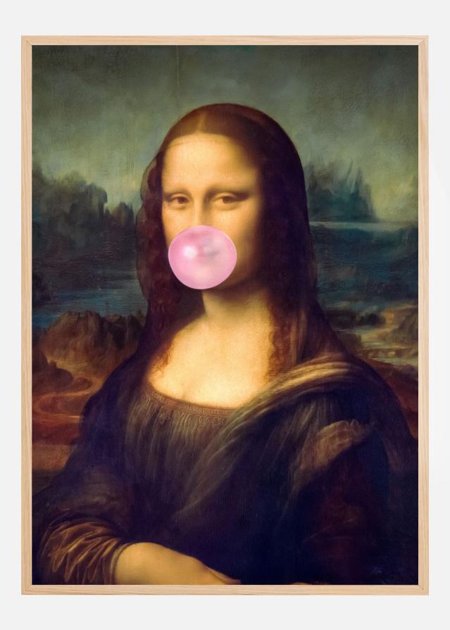 Mona Lisa Bubble Gum Poster