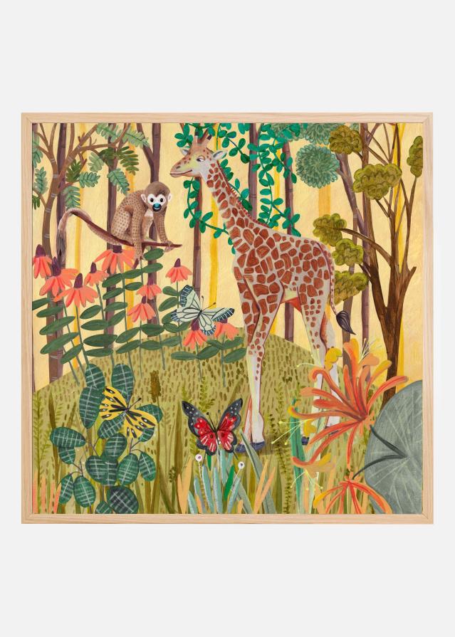 Giraffe in nature Poster