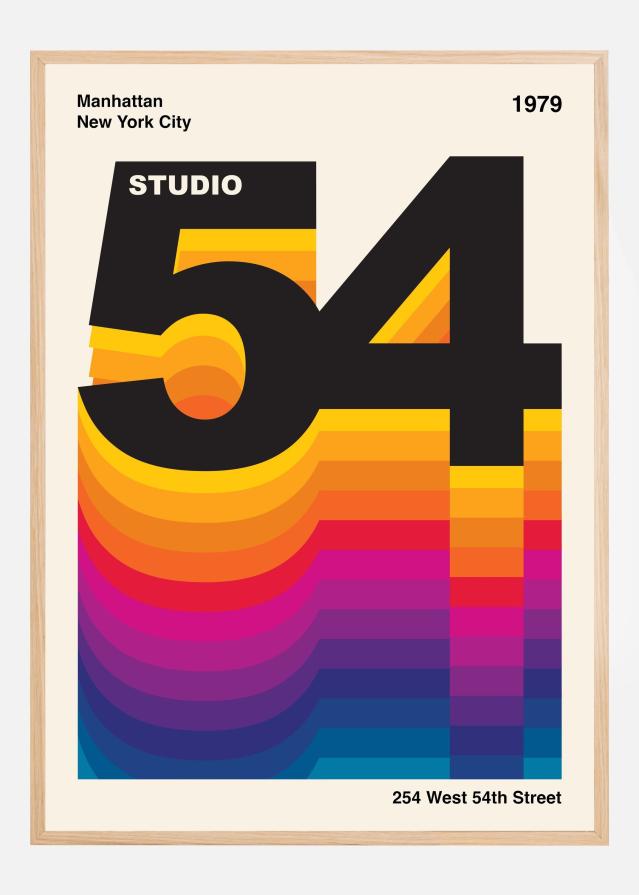 Studio 54 Retro Design Poster
