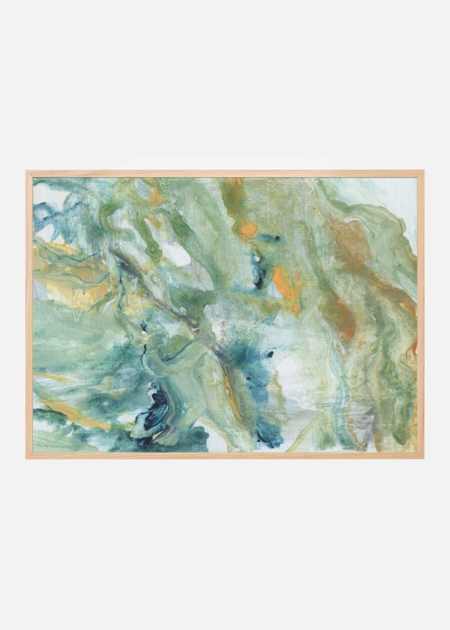 Blue Abstract Forms Poster