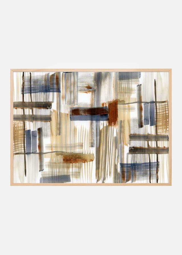 Earthtone Shapes Poster