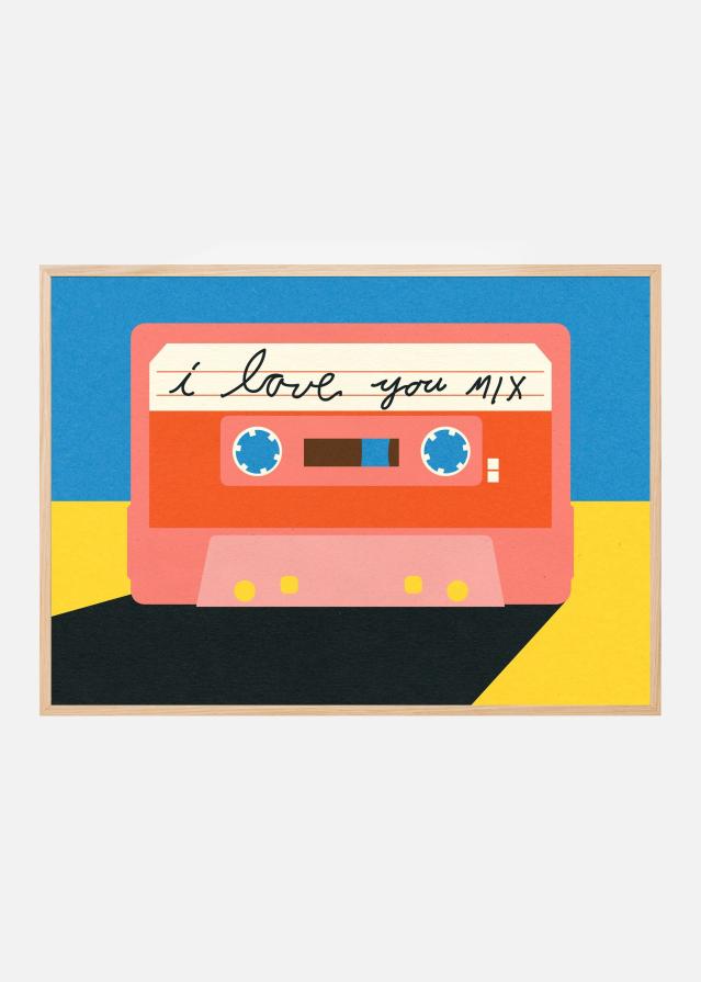 I Love You Mix Tape Poster