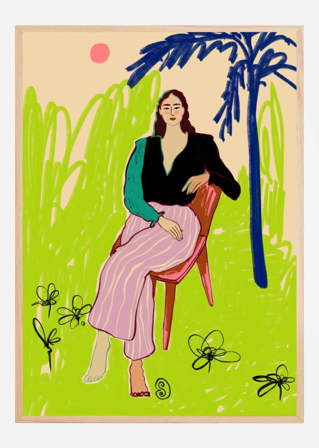 Relaxed Woman Poster