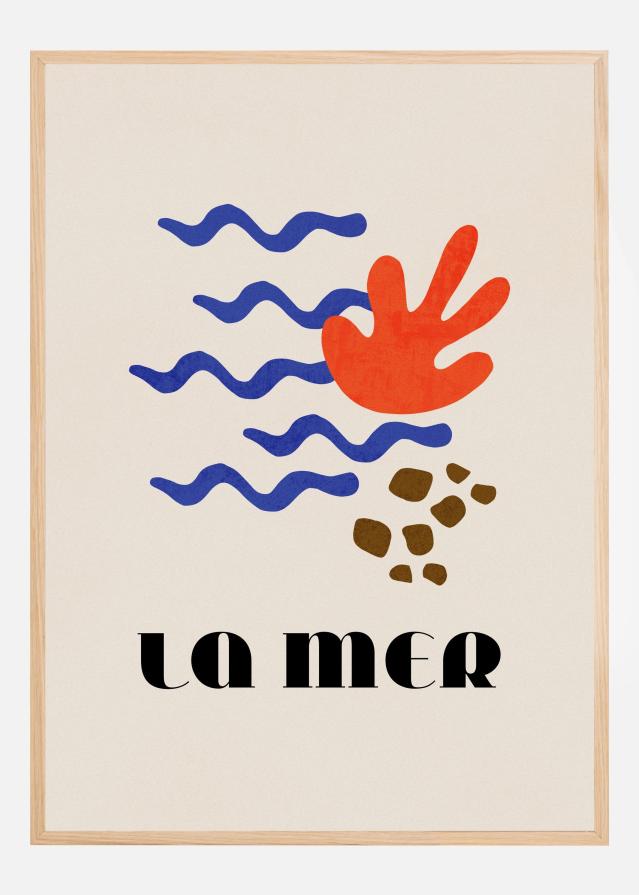 La Mer Abstract Ocean No. 02 Poster