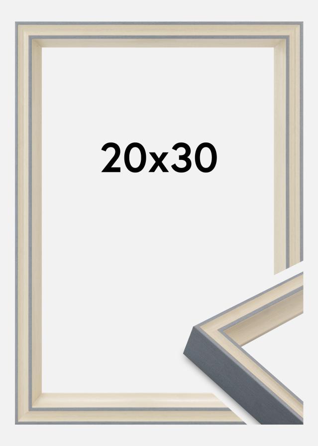 Cadre Riga Verre Acrylique Stone White / Bluish Grey 20x30 cm