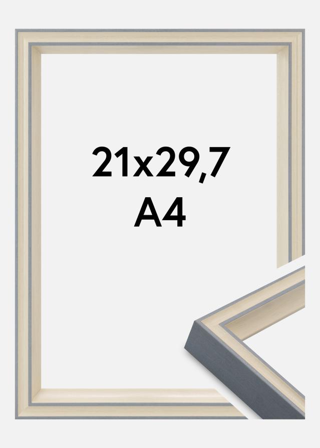 Cadre Riga Verre Acrylique Stone White / Bluish Grey 21x29.7 cm (A4)