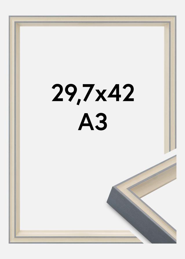 Cadre Riga Verre Acrylique Stone White / Bluish Grey 29.7x42 cm (A3)