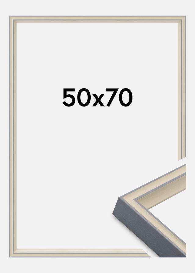 Cadre Riga Verre Acrylique Stone White / Bluish Grey 50x70 cm
