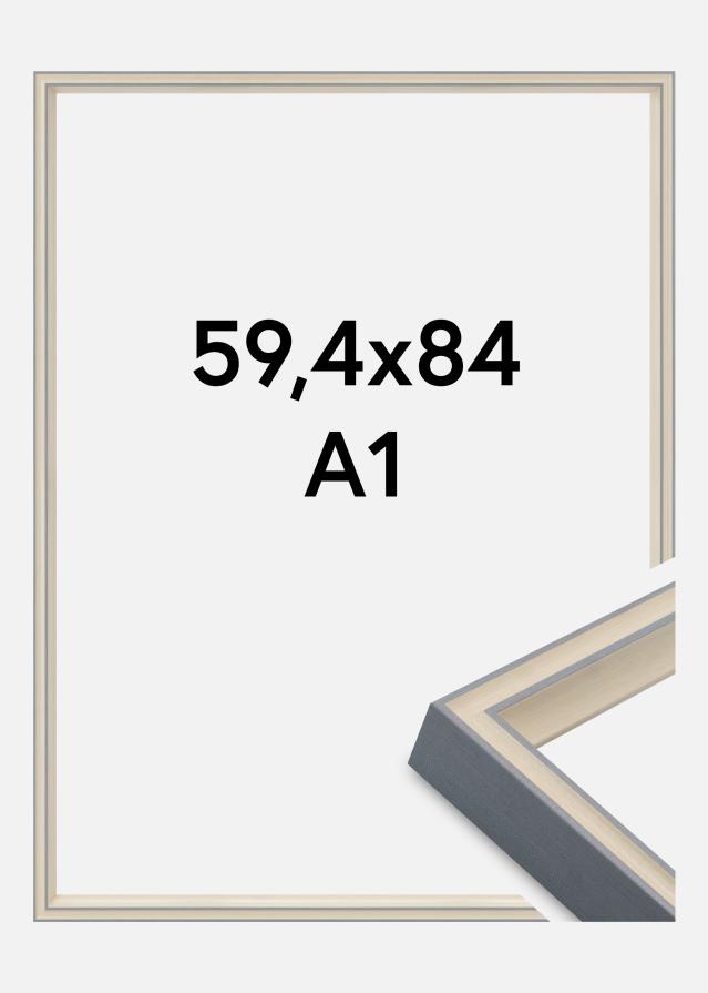 Cadre Riga Verre Acrylique Stone White / Bluish Grey 59.4x84 cm (A1)