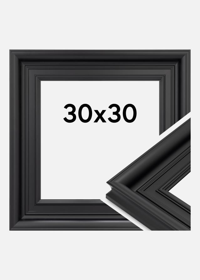 Cadre Scarborough Verre Acrylique Noir 30x30 cm