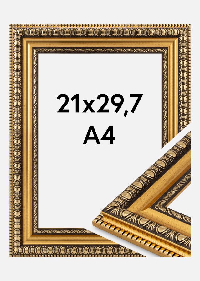 Cadre Ornato Verre Acrylique Gold 21x29.7 cm (A4)