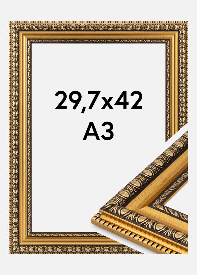 Cadre Ornato Verre Acrylique Gold 29.7x42 cm (A3)