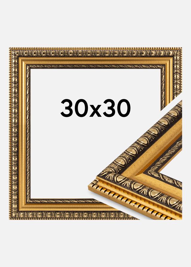 Cadre Ornato Verre Acrylique Gold 30x30 cm