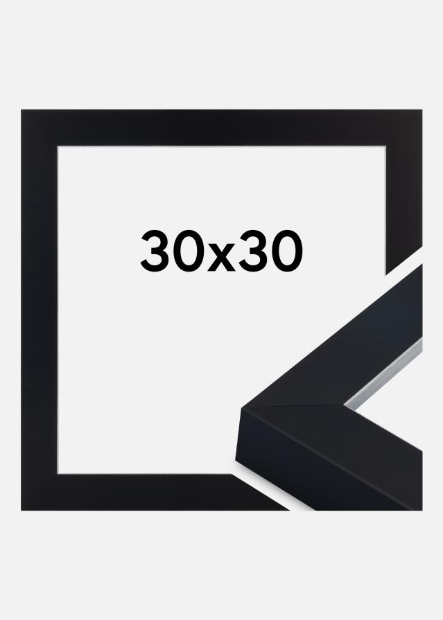 Cadre Sussex Verre Acrylique Noir/Argent 30x30 cm