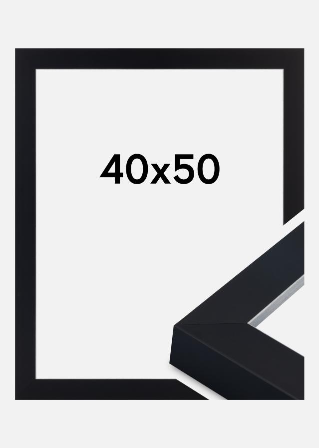 Cadre Sussex Verre Acrylique Noir/Argent 40x50 cm