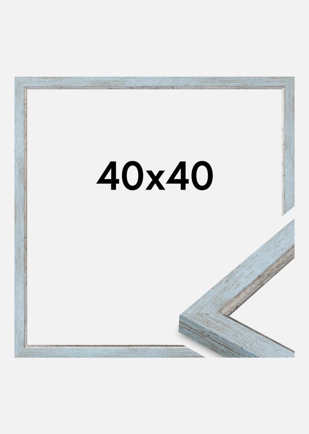 Cadre Whitby Verre Acrylique Bleu 40x40 cm