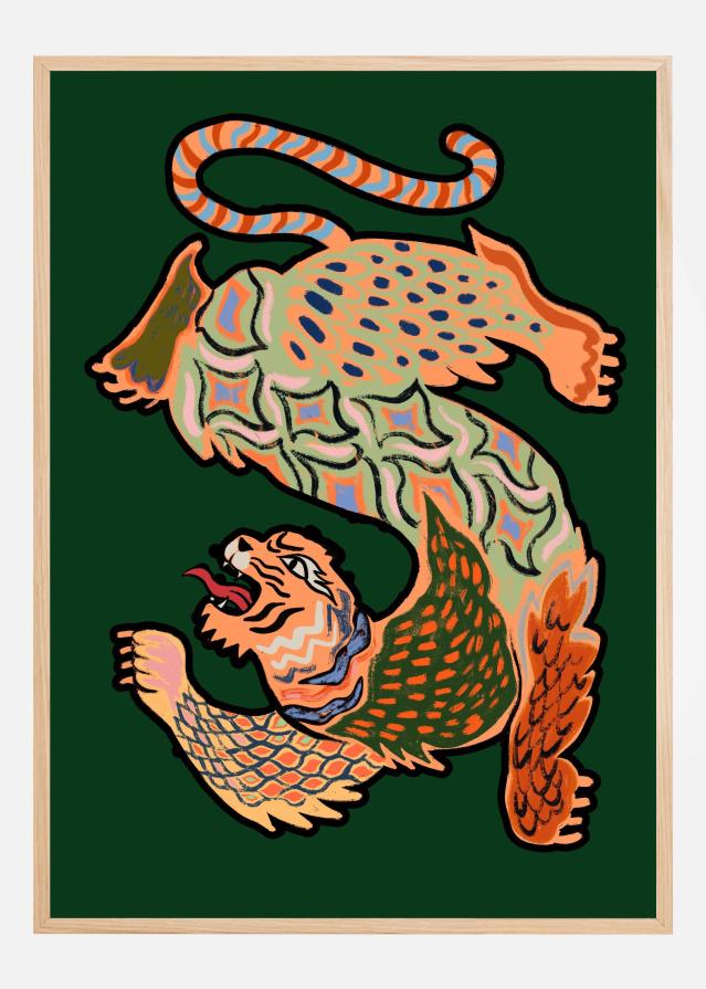 Asiantiger Green Poster