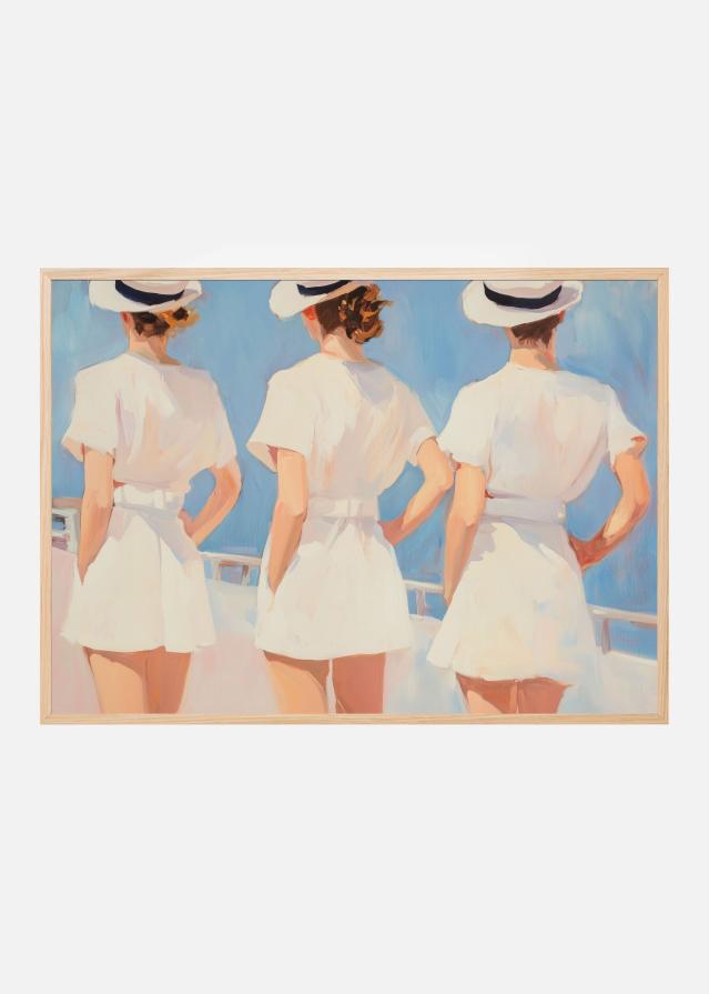 Retro Three Sailors Poster