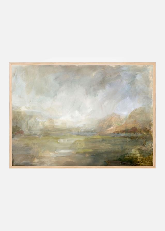 Misty Morning Vista Poster