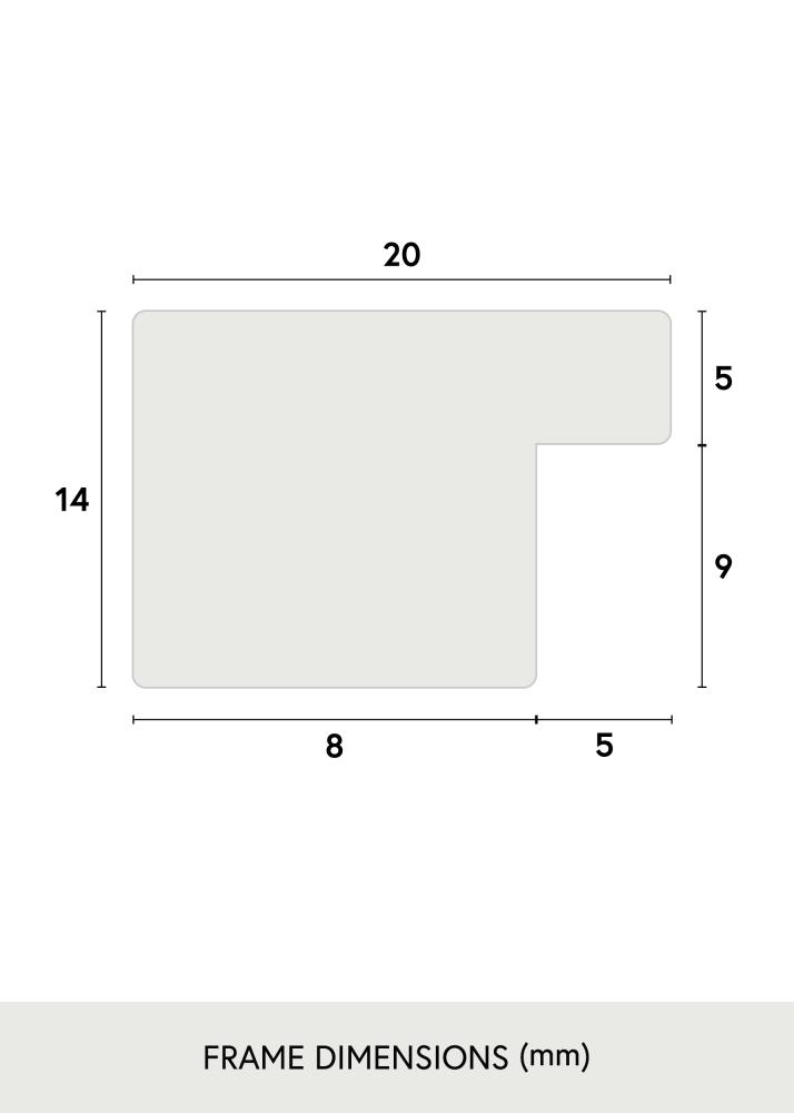 Cadre BGA Classic Plexiglas Noyer 60x90 cm