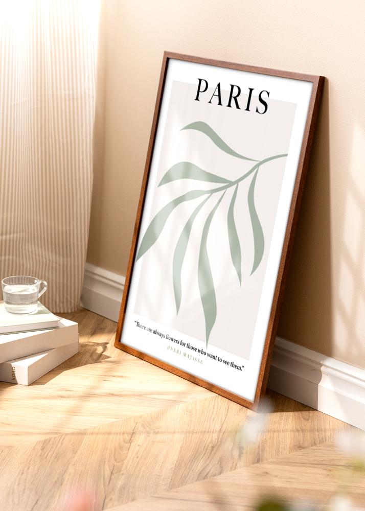 Cadre Modern Chaud Marron 30x40 cm - Passe-partout Blanc 20x28 cm