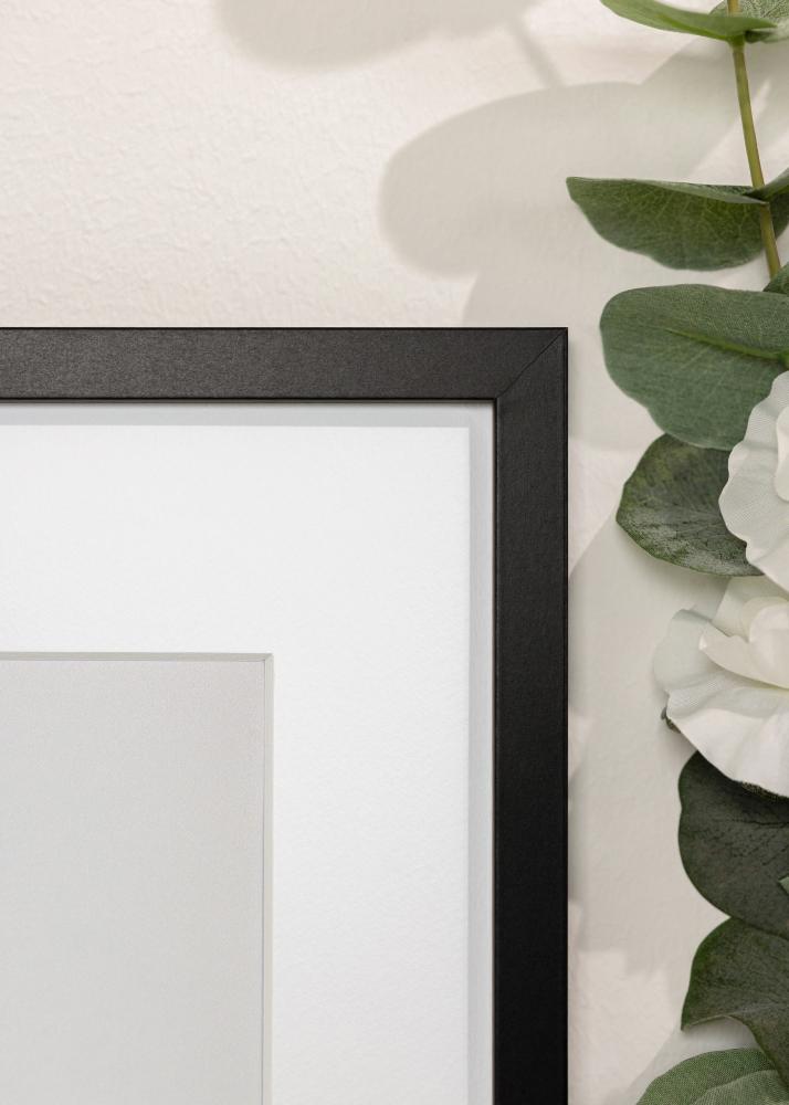 Cadre Trendy Noir 50x60 cm - Passe-partout Blanc 35x45 cm