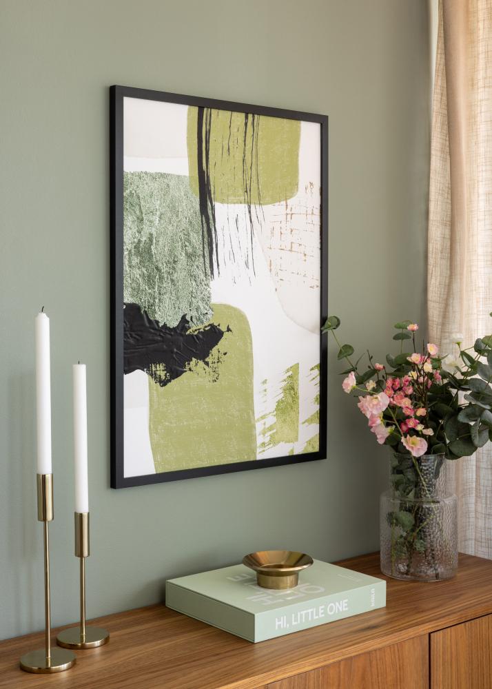 Cadre Selection Noir 60x100 cm - Passe-partout Blanc 50x90 cm